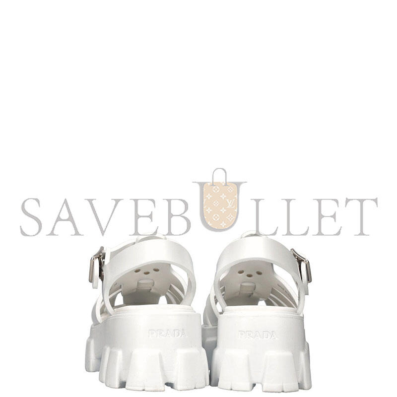 PRADA RUBBER MONOLITH SANDALS 1X853M