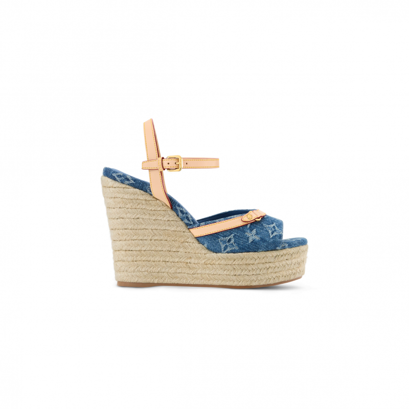 LOUIS VUITTON HELIOS WEDGE SANDAL 1AJL43