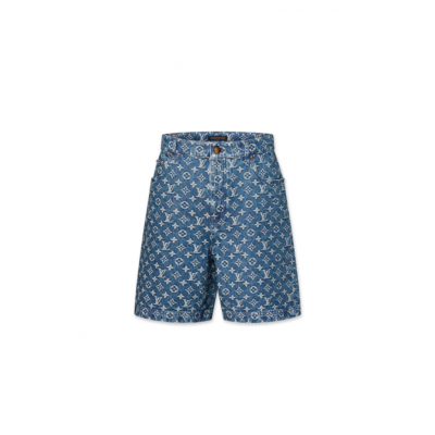 LOUIS VUITTON MONOGRAM DENIM SHORTS 1AJBJL