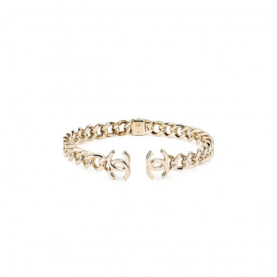 CHANEL CC CHAIN LINK CHOKER NECKLACE AB7803