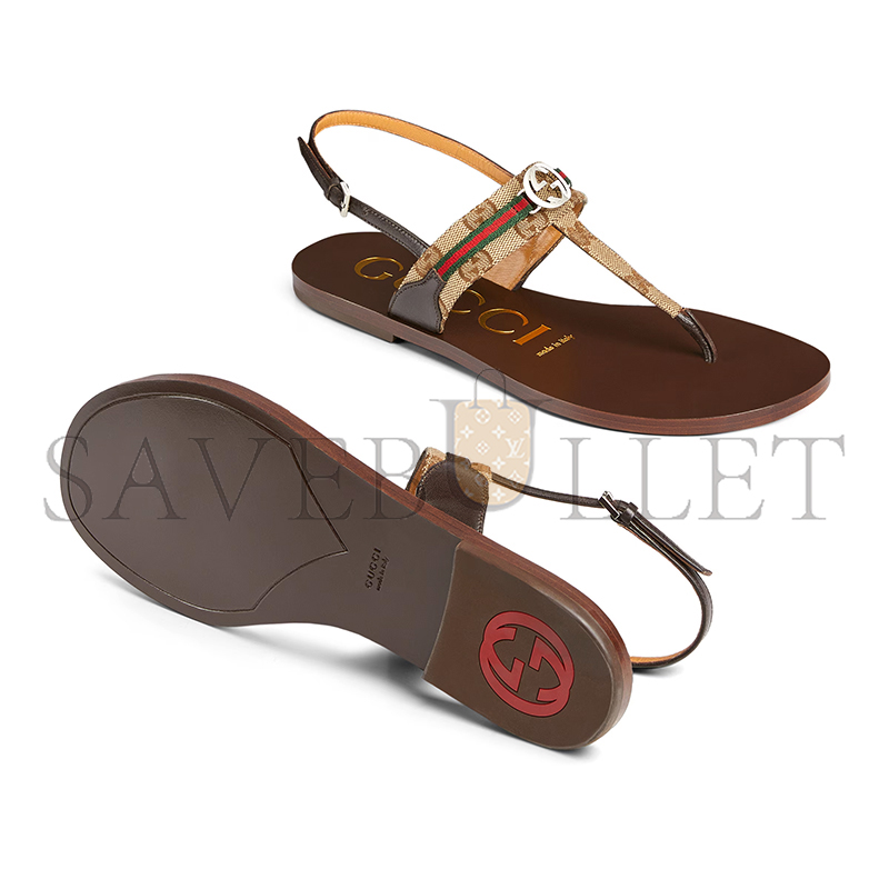 GUCCI WOMEN'S INTERLOCKING G WEB SANDAL 782421 GUCCI WOMEN'S INTERLOCKING G WEB SANDAL 782421