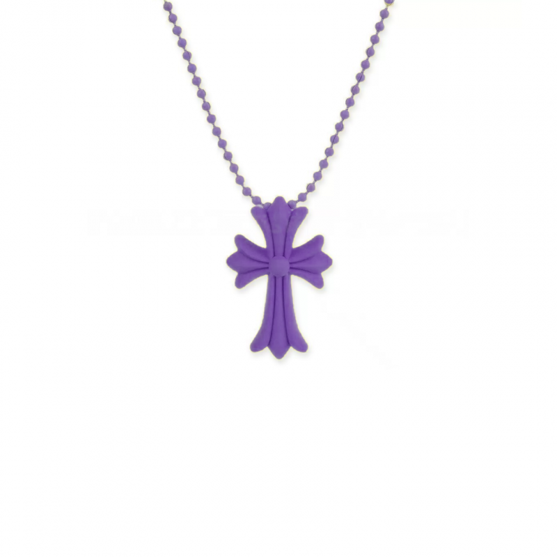 CHROME HEARTS SILICONE CROSS NECKLACE