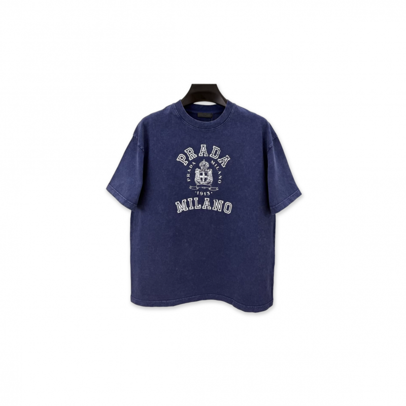 PRADA PRINTED JERSEY T-SHIRT
