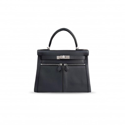 HERMES MASTER SWIFT LEATHER KELLY LAKIS 32 HARDWARE (32*23*10cm) 
