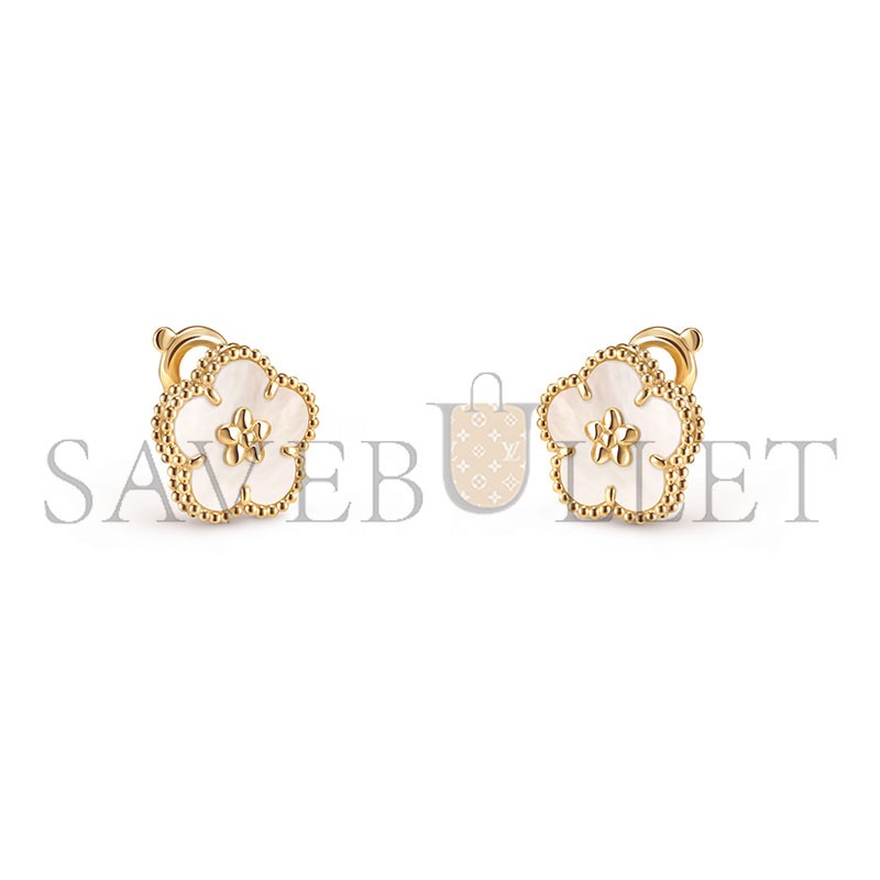 VAN CLEEF ARPELS BLOSSOM 18K YELLOW GOLD MOTHER-OF-PEARL VCARPMLB00