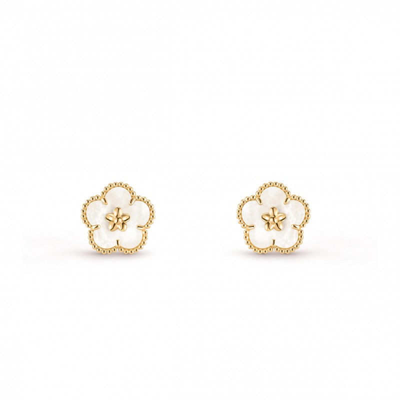VAN CLEEF ARPELS BLOSSOM 18K YELLOW GOLD MOTHER-OF-PEARL VCARPMLB00