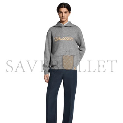 LOUIS VUITTON SIGNATURE DOUBLE FACE CASHMERE HOODIE 1AJSNY