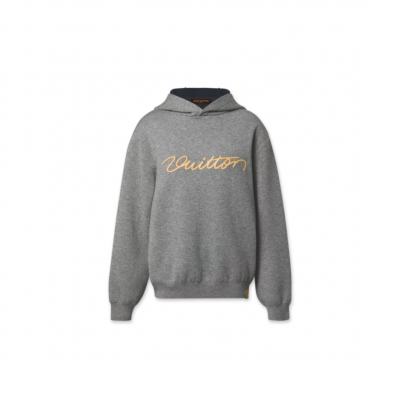 LOUIS VUITTON SIGNATURE DOUBLE FACE CASHMERE HOODIE 1AJSNY