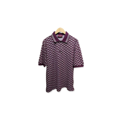 GUCCI GG COTTON PIQUE JACQUARD POLO SHIRT 788024