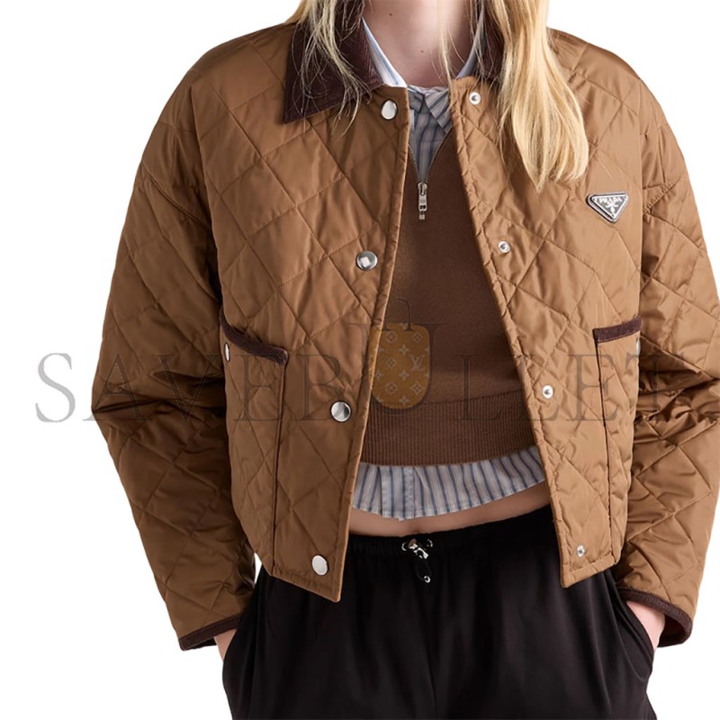 PRADA LIGHT RE-NYLON CROPPED JACKET 29X166