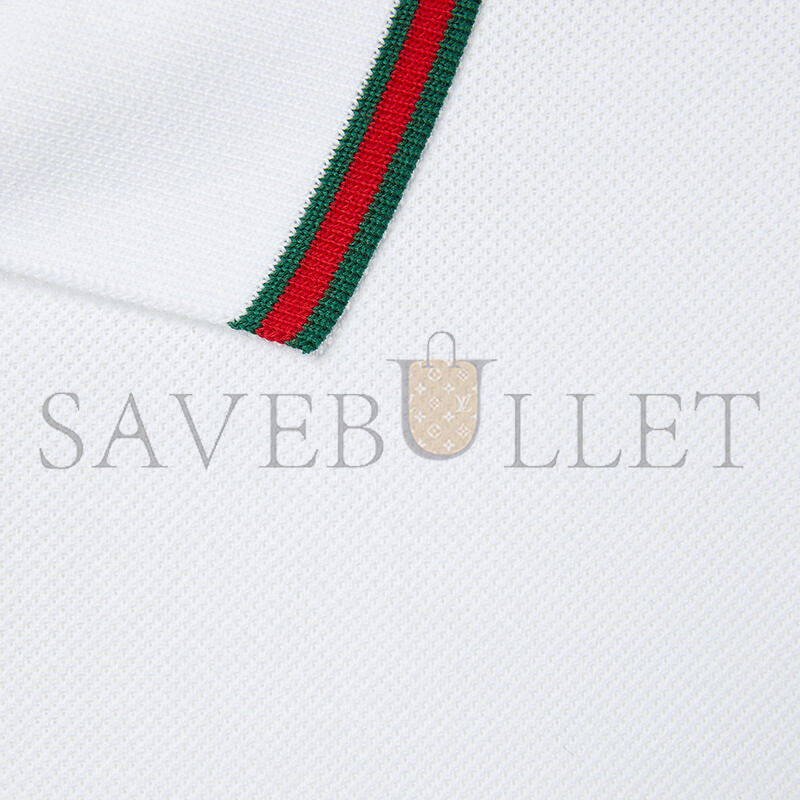 GUCCI COTTON POLO SHIRT WITH EMBROIDERY 795174
