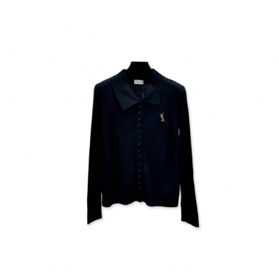 YSL STRIPED POLO SHIRT LONG SLEEVE YSL STRIPED POLO SHIRT LONG SLEEVE