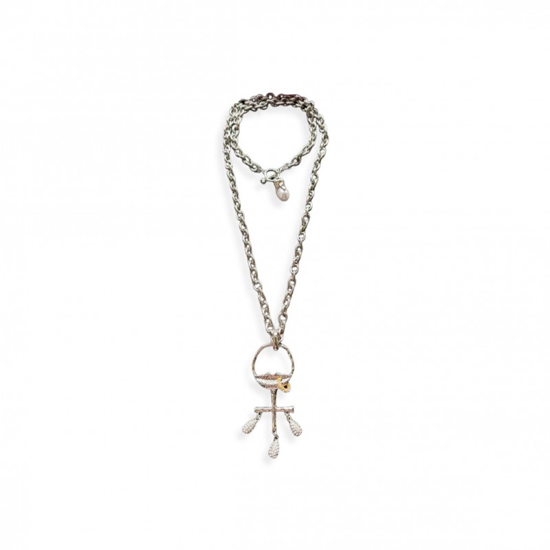 SCHIAPARELLI WOMEN FISHBONE NECKLACES FISH SKELETON 