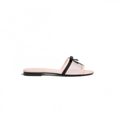 CHANEL MESH MULES PINK G47023