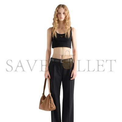 PRADA JERSEY CROPPED TOP 39546C PRADA JERSEY CROPPED TOP 39546C