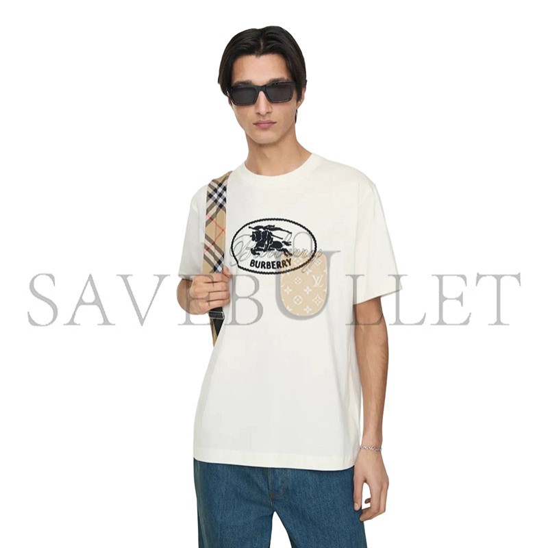 BURBERRY KNIGHT STAMP COTTON T-SHIRT 81234321