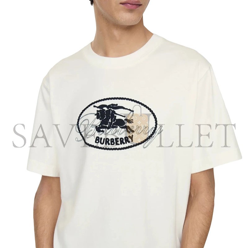 BURBERRY KNIGHT STAMP COTTON T-SHIRT 81234321