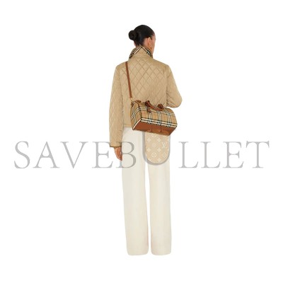 BURBERRY MEDIUM CHECK BOWLING BAG 81190491 (30*21*14.5cm) BURBERRY MEDIUM CHECK BOWLING BAG 81190491 (30*21*14.5cm)