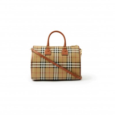 BURBERRY MEDIUM CHECK BOWLING BAG 81190491 (30*21*14.5cm)