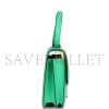 HERMÈS CONSTANCE 18 VERT COMICS EPSOM PALLADIUM HARDWARE (18*15*5cm) 