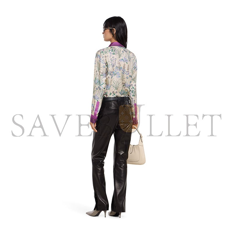 GUCCI PRINTED SILK TWILL SHIRT 856092