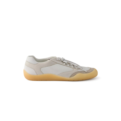 PRADA SPEEDROCK LEATHER AND MESH SNEAKERS 2EE468