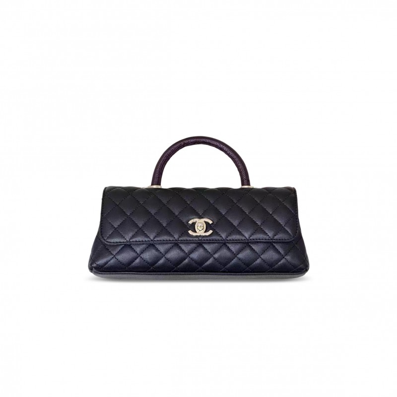 CHANEL FLAP BAG WITH TOP HANDLE AS6091 (31*12.5*7cm)