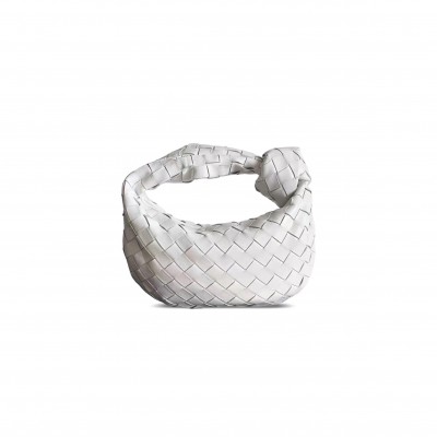 BOTTEGA VENETA INTRECCIATO MINI JODIE WHITE (24*12*8cm) BOTTEGA VENETA INTRECCIATO MINI JODIE WHITE (24*12*8cm)