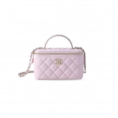 CHANEL 26C PEARL HANDLE BOX BAG AP4940 (17*9.5*8cm)