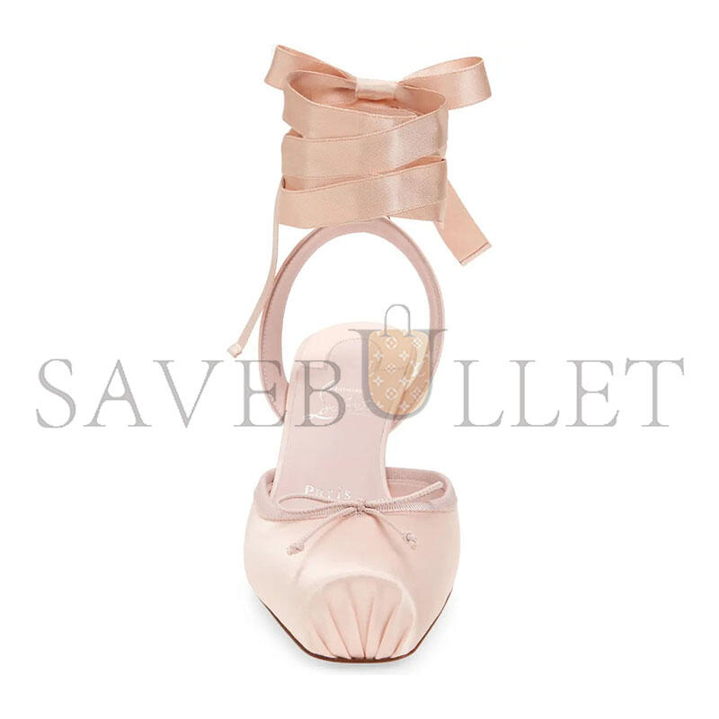 CHRISTIAN LOUBOUTIN CASSIA LACE UP PUMPS IN PINK 
