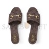 GUCCI WOMEN'S SLIDE SANDAL WITH HORSEBIT 854882 GUCCI WOMEN'S SLIDE SANDAL WITH HORSEBIT 854882