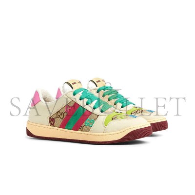 GUCCI SCREENER GG EMBROIDERY SNEAKERS 838873