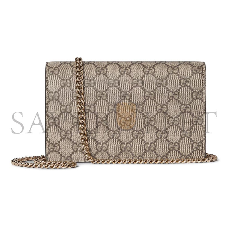 GUCCI GG MARMONT BI-COLOR WALLET ON CHAIN 497985 (20*12.5*4cm) GUCCI GG MARMONT BI-COLOR WALLET ON CHAIN 497985 (20*12.5*4cm)