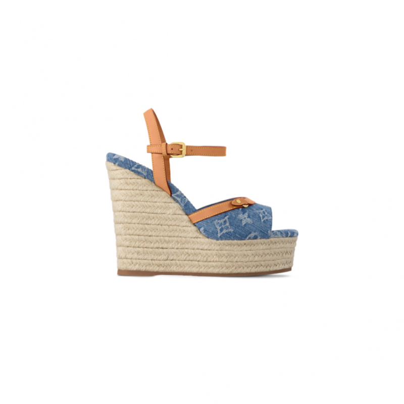 LOUIS VUITTON HELIOS WEDGE SANDALS 1ACIZP