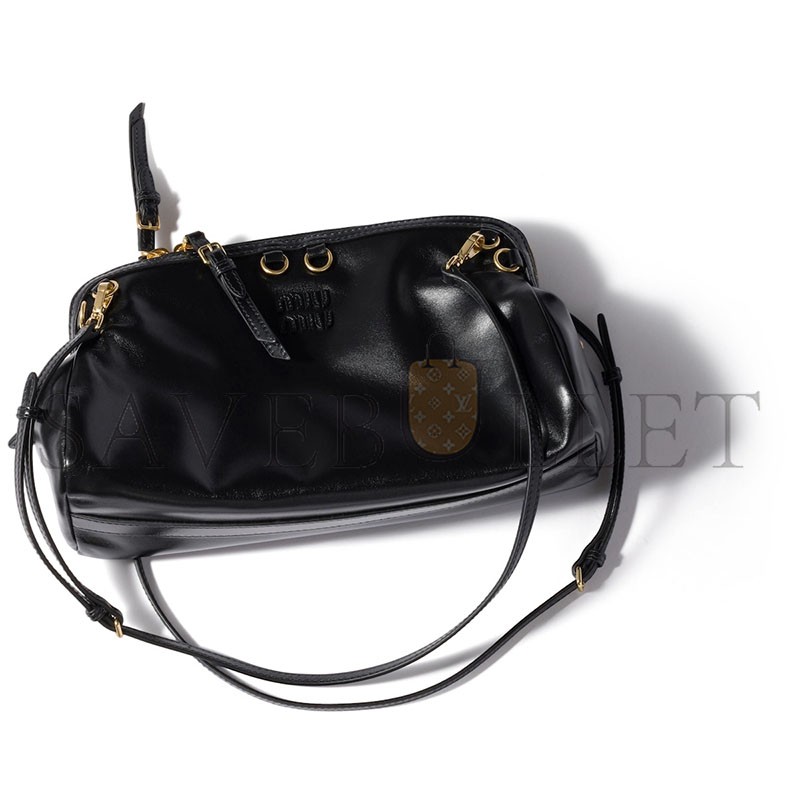 MIU MIU CAPRICE GLOSSY LEATHER CLUTCH 5BF130 (28*14.5*10cm) MIU MIU CAPRICE GLOSSY LEATHER CLUTCH 5BF130 (28*14.5*10cm)