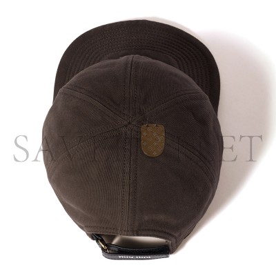 MIU MIU HAT DRILL BASEBALL CAP 5HC370