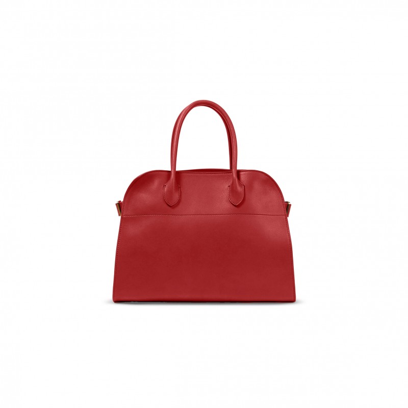 THE ROW SOFT MARGAUX 12 LEATHER HANDBAG (30*23*19cm)
