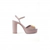 VALENTINO GARAVANIV LOGO 115 LEATHER PLATFORM SANDALS 