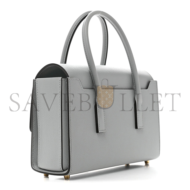 HERMÈS MASTER NEW DRAG 22 BLEU GLACIER EVERCOLOR (22*14*8cm)