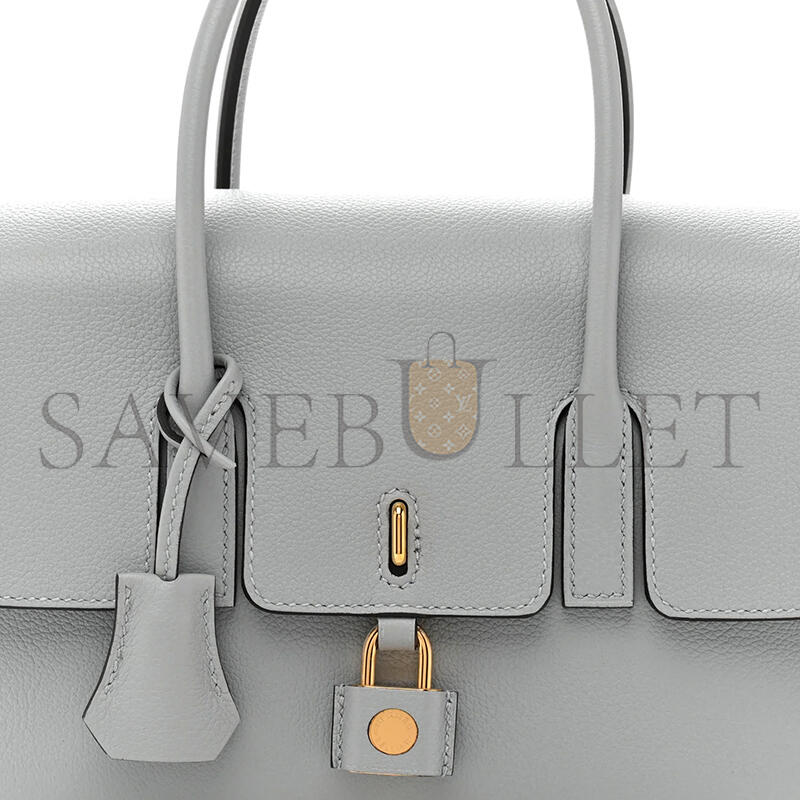 HERMÈS MASTER NEW DRAG 22 BLEU GLACIER EVERCOLOR (22*14*8cm)