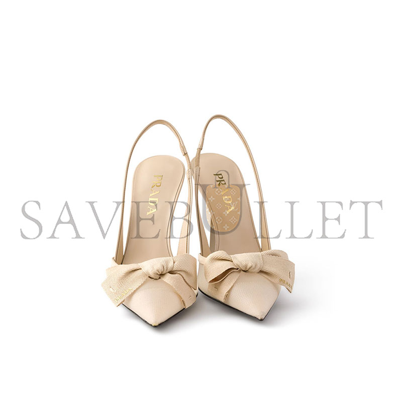 PRADA MESH FABRIC SLINGBACK PUMPS 1I308O