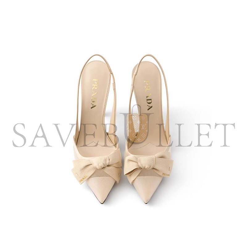PRADA MESH FABRIC SLINGBACK PUMPS 1I308O