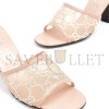 GUCCI GG MID-HEEL SLIDE SANDALS 747245 GUCCI GG MID-HEEL SLIDE SANDALS 747245