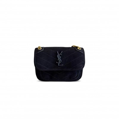 YSL NIKI BABY IN SUEDE 633160 (21*16*7.5cm)