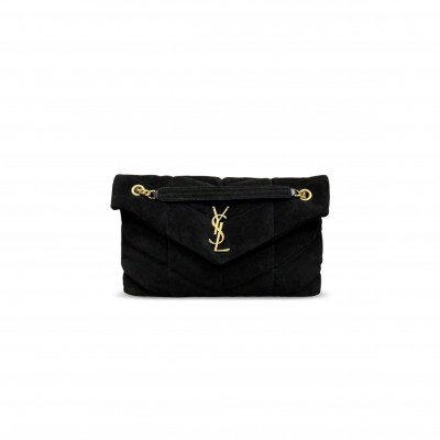 YSL PUFFER SMALL IN SUEDE 577476 (29*17*11cm)