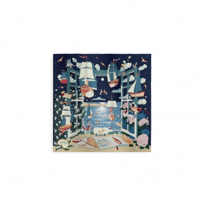 HERMES SCARF L'ESPRIT S'ENVOLE SCARF 90 H004300S (88.5*88.5cm)