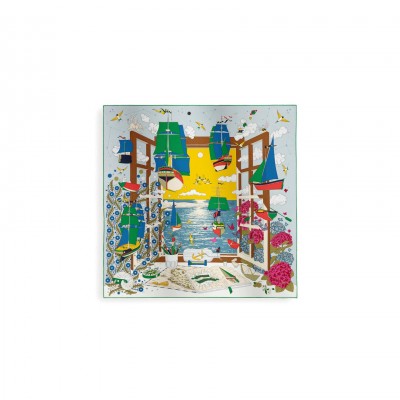 HERMES SCARF L'ESPRIT S'ENVOLE SCARF 90 H004300S (88.5*88.5cm)