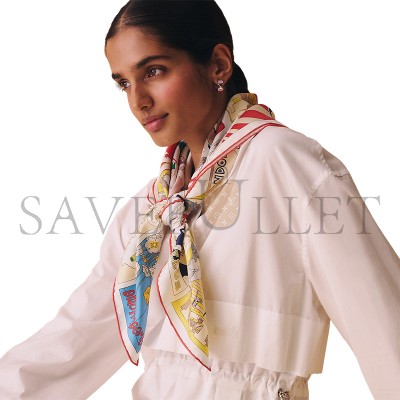 HERMES SCARF ON EST BIEN ICI ! SCARF 90 H004298S (88.5*88.5cm) HERMES SCARF ON EST BIEN ICI ! SCARF 90 H004298S (88.5*88.5cm)