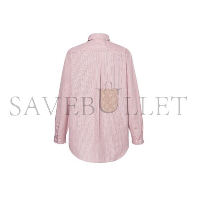 MIU MIU PINK STRIPED COTTON POPLIN SHIRT MK2007 MIU MIU PINK STRIPED COTTON POPLIN SHIRT MK2007