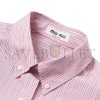 MIU MIU PINK STRIPED COTTON POPLIN SHIRT MK2007